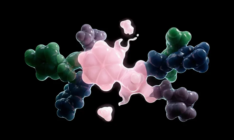 Molecular render representing ChemBounce
